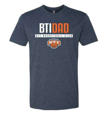 BTI Dad T-Shirt-Navy Heather