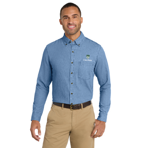 Cal Poly Admissions Long Sleeve Denim Shirt