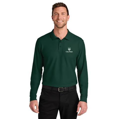 Cal Poly Admissions Pique Long Sleeve Polo