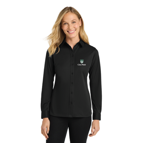 Cal Poly Admissions Women's Dimension Knit Dress Shirt