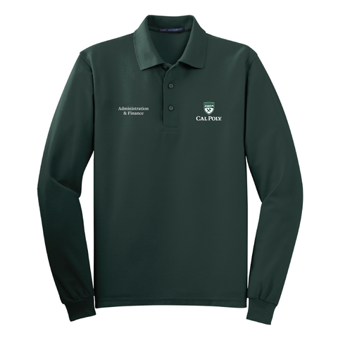 Cal Poly AFD - Silk Touch Long Sleeve Polo