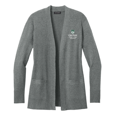 Cal Poly OCOB - Women’s Easy Care Open-Front Cardigan Sweater