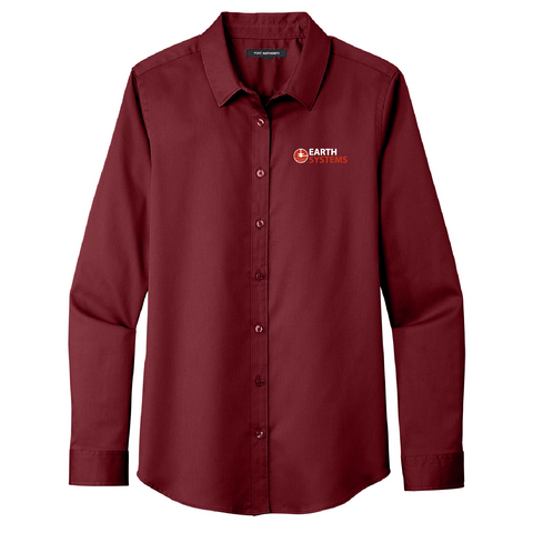 Earth Systems - Women's Long Sleeve Twill Shirt