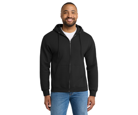 U26. FMD - Port & Company® Essential Fleece Full-Zip Hooded Sweatshirt