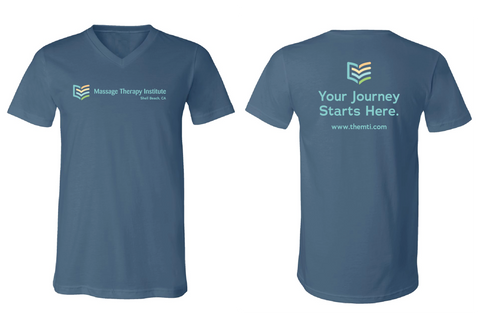 Massage Therapy Institute Jersey V-Neck Tee