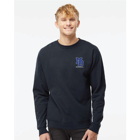 MBHS Baseball Midweight Crewneck Hoodie