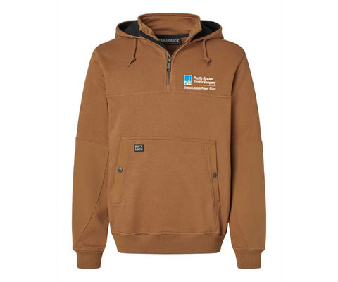 DCPP Dri Duck Men's Mission Quarter-Zip Hooded Pullover