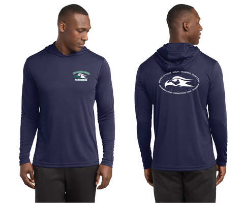 SLO Swim Club Hooded Performance Long Sleeve Tee