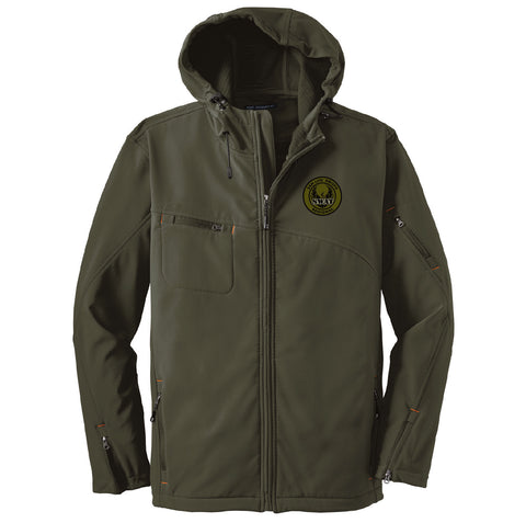 SLO Police SWAT Textured Hooded Soft Shell Jacket