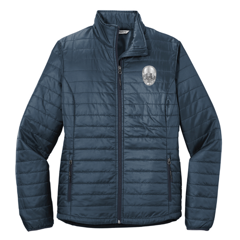 SLO Police Badge Women's Puffy Jacket