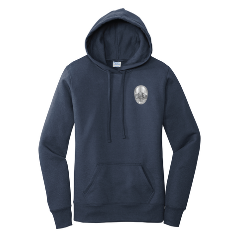 SLO Police Badge Women's Fleece Hooded Sweatshirt
