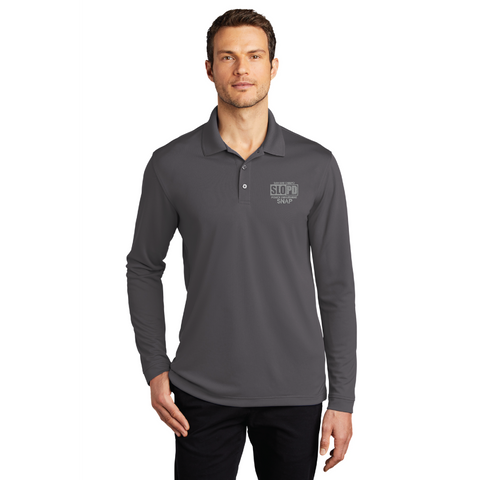 SLO Police SNAP UV Micro-Mesh Long Sleeve Polo