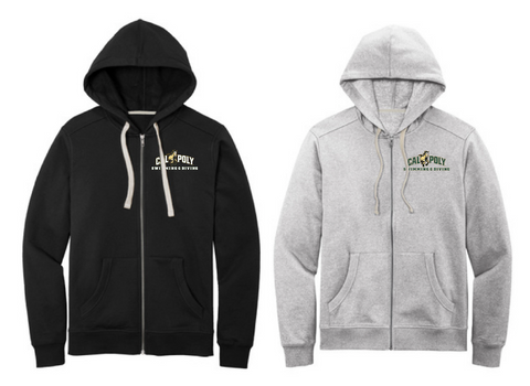 Cal Poly Swimming & Diving Unisex Full Zip Hoodie