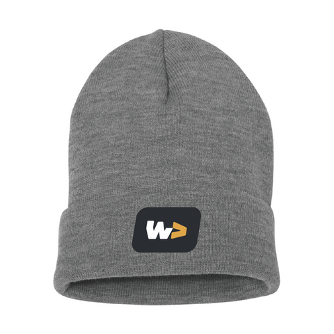 Wholesum Heather Grey Cuffed Beanie