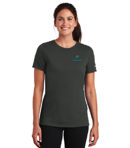 WH - Nike Ladies Dri-FIT Cotton/Poly Scoop Neck Tee