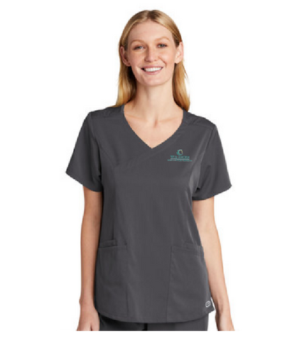 WH - WonderWink® Women’s Premiere Flex™ Mock Wrap Top